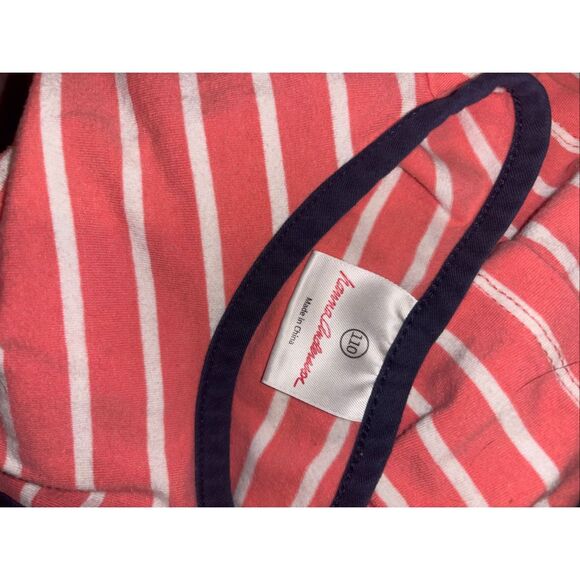 Hanna Andersson striped short sleeve tiered ruffle dress - Picture 4 of 4